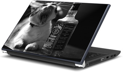 Artifa Jack daniels and cat Vinyl Laptop Decal