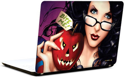 Pics And You Bite Me 3M/Avery Vinyl Laptop Decal (Laptops And MacBooks)