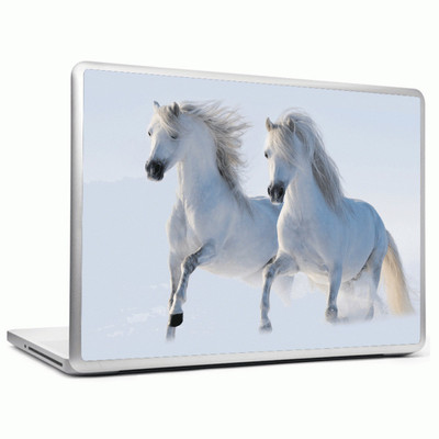 24% OFF on Headturnerz Two White Stallions Vinyl Laptop Decal