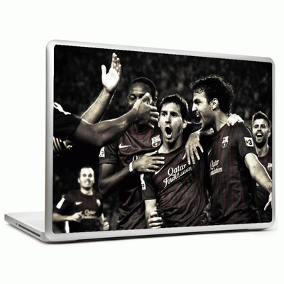 24% OFF on Headturnerz Messi Barcelona Team Celebrating Goal Vinyl Laptop Decal