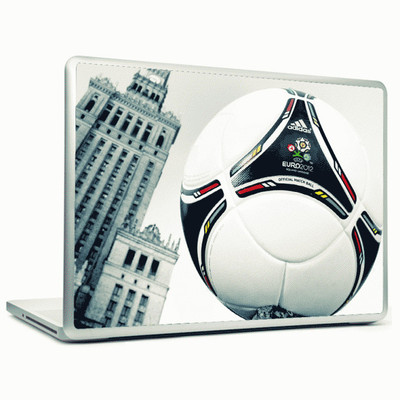 24% OFF on Headturnerz Football in Backdrop of Skyscraper Vinyl Laptop Decal