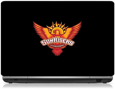 ClickToSolve Sunrisers Hyderabad Black Background Vinyl Laptop Decal