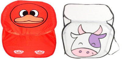 48% OFF on FabLooms 8 L Multicolor Laundry Basket