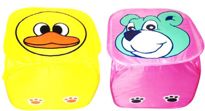 61% OFF on FabLooms 8 L Multicolor Laundry Basket