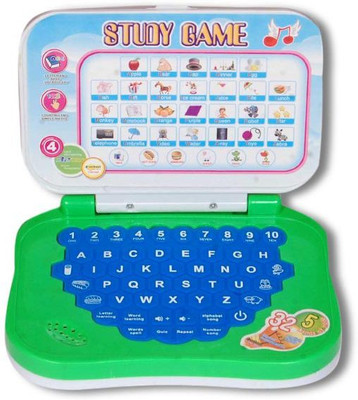 DEALJET Play And Study Kids Mini Laptop (mulicolor) (Green, Blue, Pink)