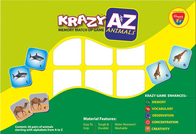 32% OFF on Mind Wealth Krazy A to Z Animals Memory Match Up Game