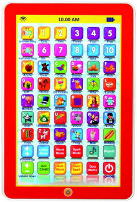 Littlegrin My Smart Pad Mini English Learning Computer Touch Tablet Gift Play Toy For Kids (Multicolor)