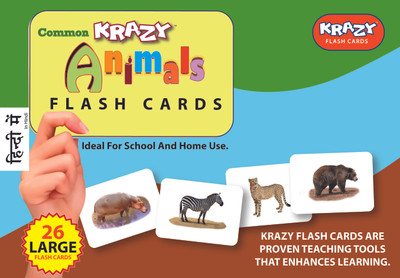 Mind Wealth Krazy Animals - Hindi Flashcards Mind Wealth Krazy Animals - Hindi Flashcards