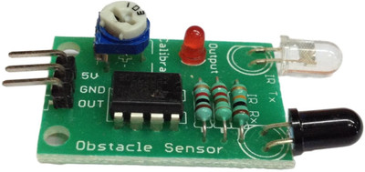 Robodo Ir Infrared Obstacle, Proximity, Line Following Sensor Module - For Rasberry Pi, Arduino, Avr, Pic, 8051((Green))