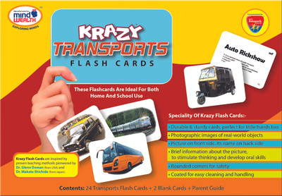 Mind Wealth Krazy Transports Flash Cards Mind Wealth Krazy Transports Flash Cards