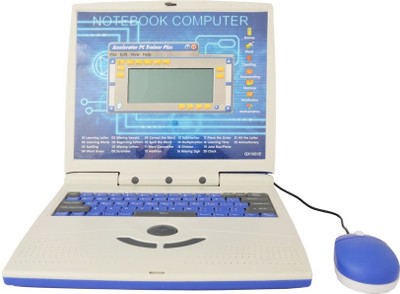 Saurabh Import Super Slim Learning Laptop With 20 Activities For Kids (Multicolor)
