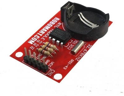 33% OFF on Robomart Real-Time Clock Module DS1302 with Battery for arduino