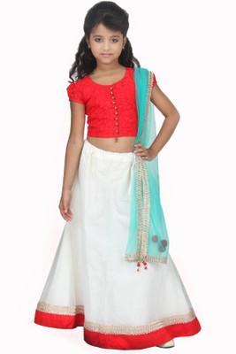 25% OFF on Saraogi's Self Design, Solid Girl's Ghagra Choli