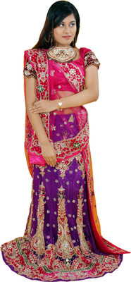 70% OFF on Aggarwal Traders Self Design Women's Lehenga Choli