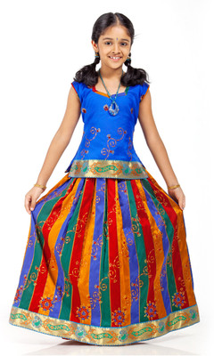 14% OFF on Kanakadara Self Design Girl's Lehenga Choli 14% OFF on Kanakadara Self Design Girl's Lehenga Choli