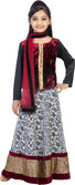 20% OFF on K&U Self Design Girl's Lehenga, Choli and Dupatta Set 20% OFF on K&U Self Design Girl's Lehenga, Choli and Dupatta Set