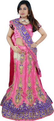 70% OFF on Aggarwal Traders Self Design Women's Lehenga Choli