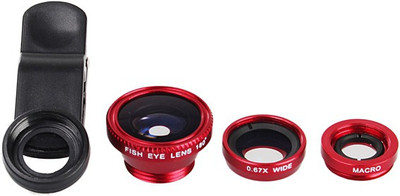 eGizmos Wide Angle / Fish Eye / Macro view For Samsung Smart Phones / Iphones / Ipads Camera Lens Black, 18