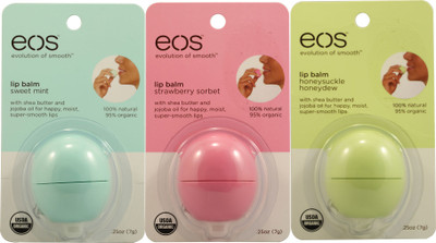 34% OFF on Eos Pack of 3 Sweet Mint, Strawberry, Honeysuckle