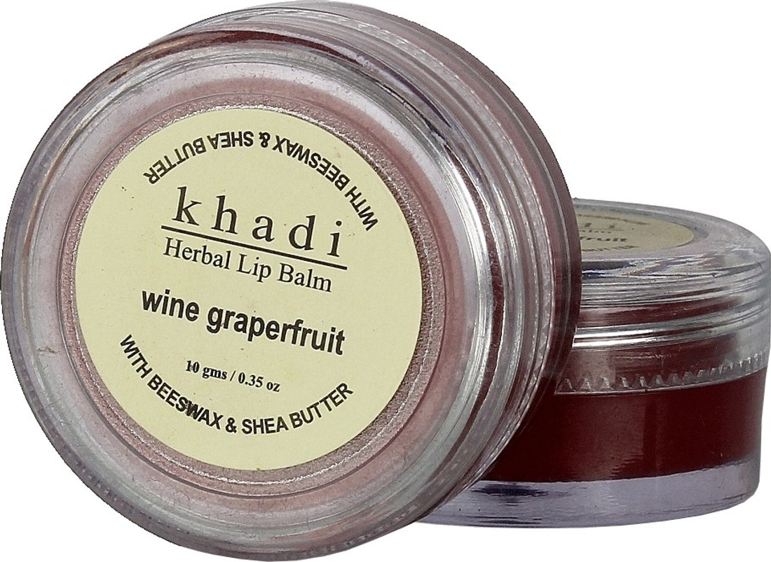 Khadi Herbal Wine Grapefruit Lip Balm (With BeesWax & Shea Butter