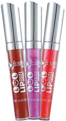 14% OFF on Jordana Lip Out Loud Super Shiny Gloss 2.43 g