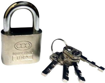 22% OFF on Square Circle 40 Mm With 4 Keys Padlock Silver 22% OFF on Square Circle 40 Mm With 4 Keys Padlock Silver