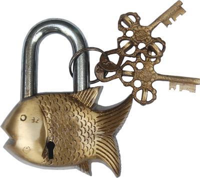 55% OFF on Aakrati AA605FAG Padlock Yellow