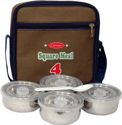 29% OFF on Carrier Square Meal-4 Blue 4 Containers Lunch Box 29% OFF on Carrier Square Meal-4 Blue 4 Containers Lunch Box