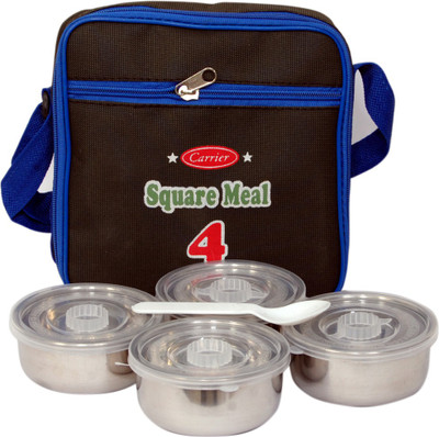 30% OFF on Carrier Square Meal-4 Light Brown 4 Containers Lunch Box