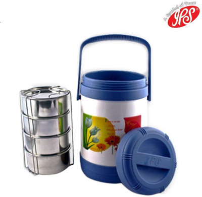IPS Housewares Deluxe Four Blue 4 Containers Lunch Box IPS Housewares Deluxe Four Blue 4 Containers Lunch Box
