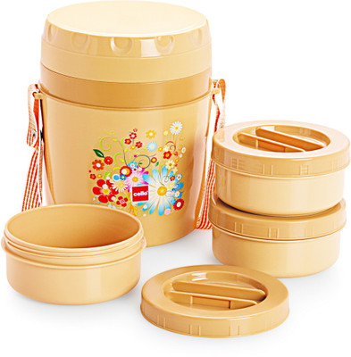 Cello MBeige3 3 Containers Lunch Box 350 ml Cello MBeige3 3 Containers Lunch Box 350 ml