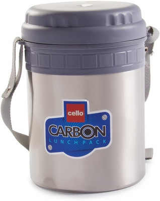 13% OFF on Cello Carbon Grey 3 Containers Lunch Box 13% OFF on Cello Carbon Grey 3 Containers Lunch Box