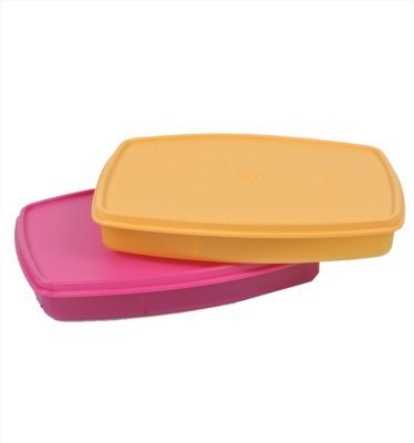 Sunvi TUPPERWARE CLASSIC SLIM LUNCH BOX SET OF 2 2 Containers Lunch Box (300 Ml)