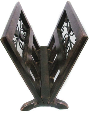 33% OFF on Pindia Fancy Solid Wood & Wrought Iron Book Table Top Magazine Holder 33% OFF on Pindia Fancy Solid Wood & Wrought Iron Book Table Top Magazine Holder