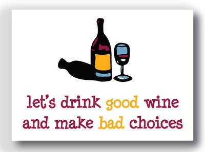 20% OFF on Nourish Let's Drink Good Wine Fridge Magnet