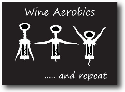 20% OFF on Nourish Wine Aerobics Fridge Magnet