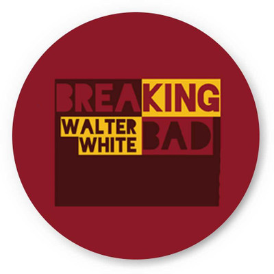 33% OFF on PosterGuy Walter White Breaking Bad Typography Fridge Magnet