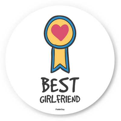 33% OFF on PosterGuy Best Girlfriend Valentine's Day Love Fridge Magnet