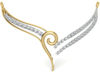 40% OFF on Astrum Diamonds Sparkling Curvy Mangalsutra Gold Tanmaniya