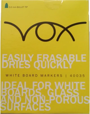 50% OFF on Navneet Vox Vox Bullet Tip Permanent Alcohol Dye Based Whiteboard Markers 50% OFF on Navneet Vox Vox Bullet Tip Permanent Alcohol Dye Based Whiteboard Markers