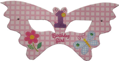 Shop A Party 1st Birthday Girl Party Mask Shop A Party 1st Birthday Girl Party Mask
