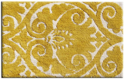 40% OFF on Deco Floor Cotton Medium Bath Mat Yellow, 1 mat