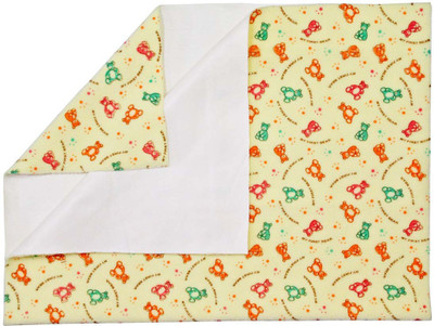 Rachna Polyester Large Sleeping Mat Feel Dry Printed (Yellow, 1 Mat)