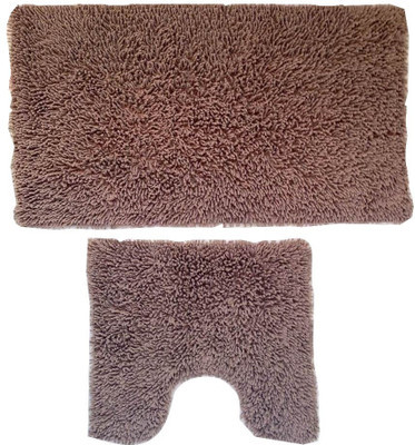 47% OFF on ModernHome Cotton Medium Bath Mat Brown, Bath Mat, Contour