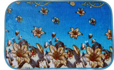 Sheetalworld Polyester Pongee Medium Bath Mat Blue, 1 Bathmat Sheetalworld Polyester Pongee Medium Bath Mat Blue, 1 Bathmat