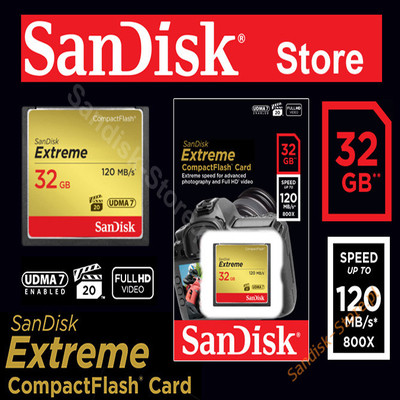 67% OFF on Sandisk Extreme 32 GB Compact Flash Class 10 120 MB/S Memory Card 67% OFF on Sandisk Extreme 32 GB Compact Flash Class 10 120 MB/S Memory Card