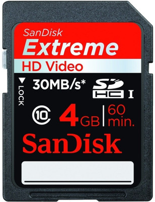SanDisk Extreme HD Video SDHC 4 GB 30MB/s RTL PR Class 10 Memory Card: Memory Card Buy SanDisk Extreme HD Video SDHC 4 GB 30MB/s RTL PR Class 10 Memory Card: Memory Card