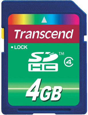 Transcend 4 GB SDHC Class 4 Memory Card Transcend 4 GB SDHC Class 4 Memory Card
