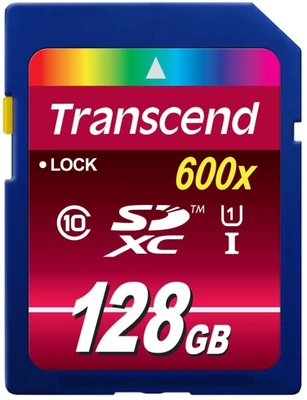 Transcend 128 GB SDXC Class 10 30 MB/S Memory Card Transcend 128 GB SDXC Class 10 30 MB/S Memory Card