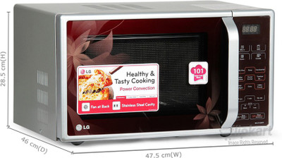 LG MC2143BPP 21 L Convection Microwave Oven (Silver) 